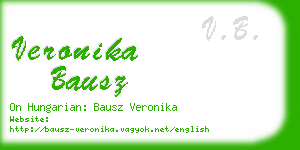 veronika bausz business card